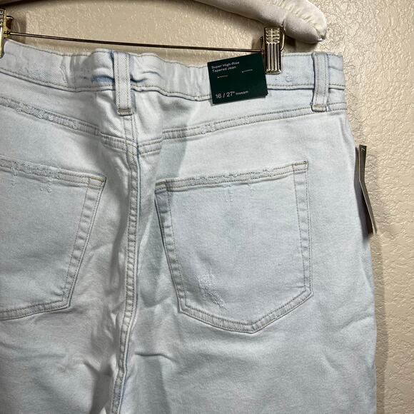 Wild Fable Women's Super-High Rise Acid Over-Dye Straight Jeans size 16 Y2K - Picture 13 of 14